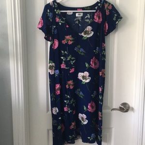 Spring Floral shirt dress